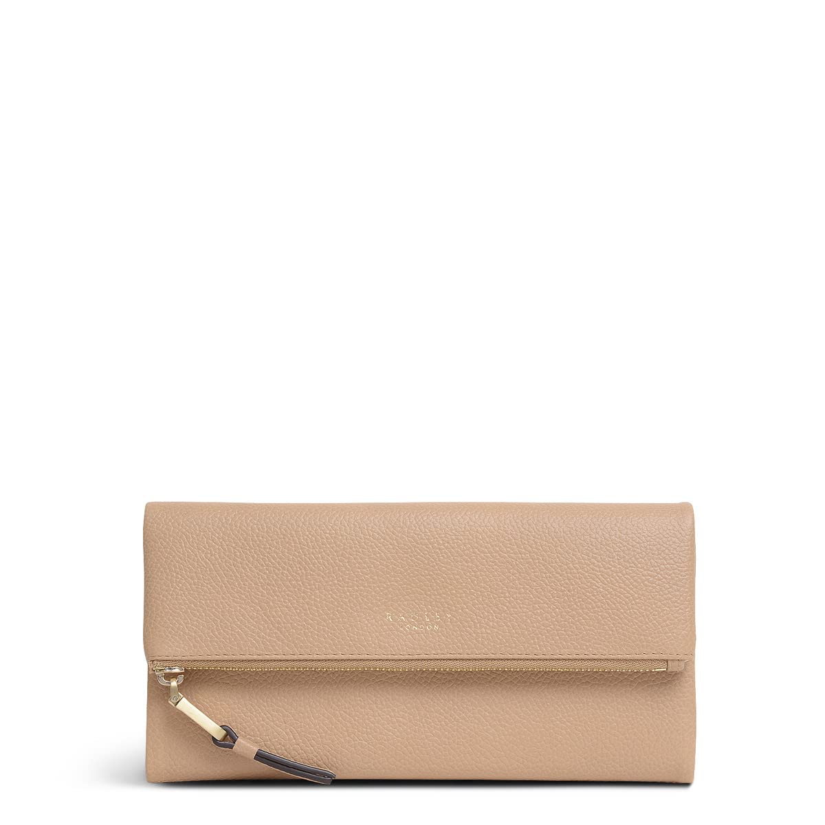 Radley London Coleman Street Large Leather Flapover Matinee Purse in Natural