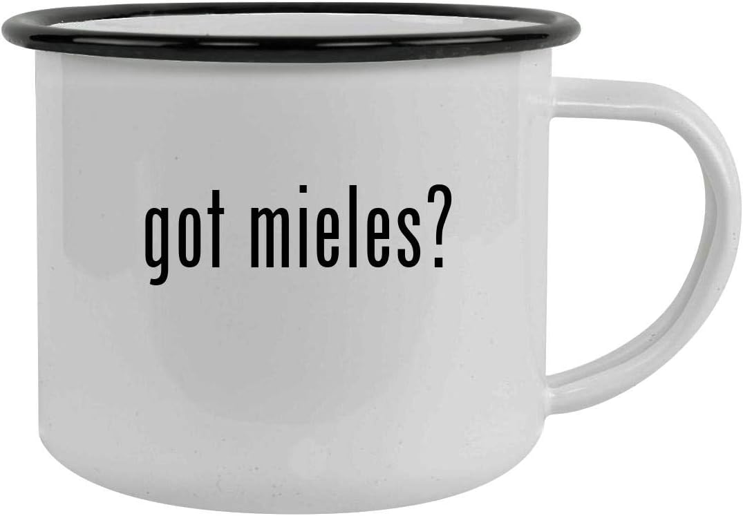 got mieles? - 12oz Stainless Steel Camping Mug, Black