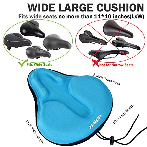 extra large gel seat cover for exercise bike uk