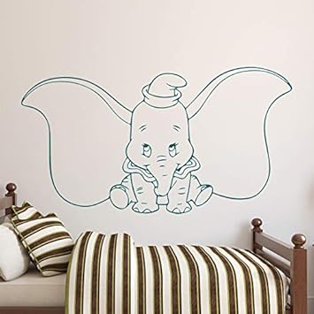 WSYYW Dibujos animados elefante pegatina sala de estar dormitorio ...