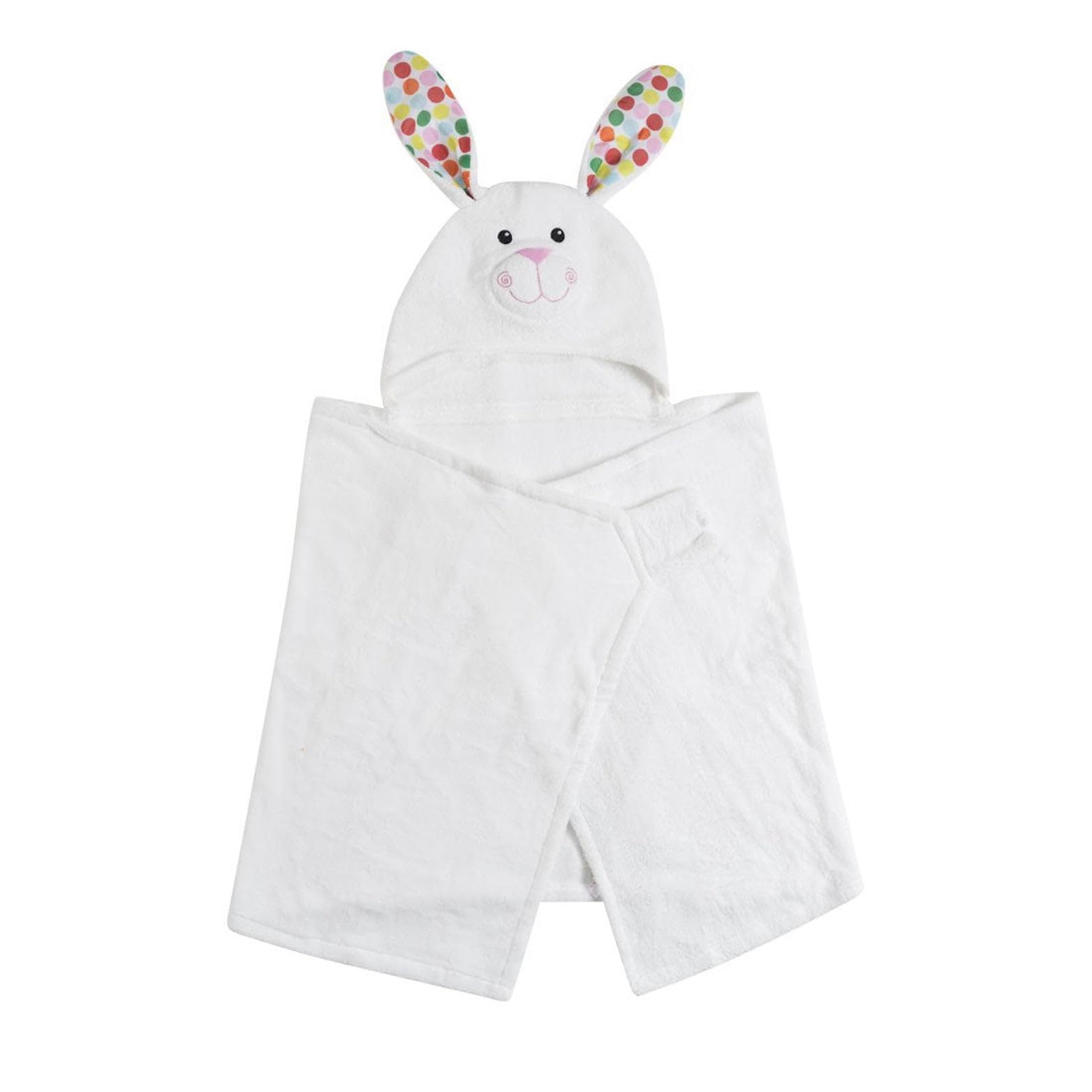 Zoocchini 100 Percent Cotton Kids Hooded Towel Bunny