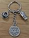 Coffee keychain, coffee cup keychain, Coffe charm keychain, coffe key ring