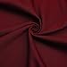 Vessos Women Crew Neck Short Sleeve Striped Slim Fit Mid Legth Swing Dress Black+Wine Red Medium