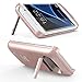Galaxy S7 Edge Charger Case, SAVFY 5200 mAh Portable External Backup Battery Charger Cover Case Pack for Samsung Galaxy S7 Edge Rechargeable Power Bank Case (Rose Gold)