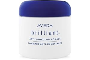 Aveda Brilliant Anti-Humectant Pomade | Helps Prevent Frizz & Flyaways | Protects Against Humidity | for Curly & Coily Hair Types, 2.5 Ounce