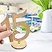 ElekFX Table Numbers 1-15 Wedding Wooden Table Number Cards with Round Base Double Sided Design Table Holders for Wedding/Party Reception and Decoration