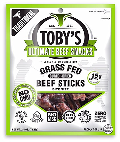 Toby's Grass Fed Beef Sticks - Traditional