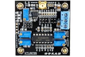 MusRock ICL8038 Low Frequency Signal Generator Module 0.001Hz–300kHz Sine/Triangle/Square Wave ±50ppm/°C Drift 0.1% Linearity 0–70°C Operating Temp