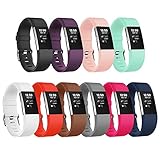 For Fitbit Charge 2 Bands, Adjustable Soft Replacement Sport Strap for Fitbit Charge 2 Fitness Wristband Large Small