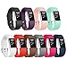 For Fitbit Charge 2 Bands, Adjustable Soft Replacement Sport Strap for Fitbit Charge 2 Fitness Wristband Large Small