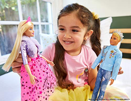 Barbie GML76 - Prinzessinnen-Abenteuer Puppe Mit Mode (ca. 30 cm), Blond, Puppe Mit Hündchen, 2 Paar Schuhe, Diadem Und 4 Accessoires, Für Kinder Von 3 Bis 7 Jahren – Bild 6