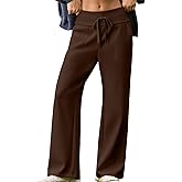 Aleumdr Lounge Pants for Women Wide Leg Sweatpants High Waisted Baggy Yoga Palazzo Flowy Pants with Pocket