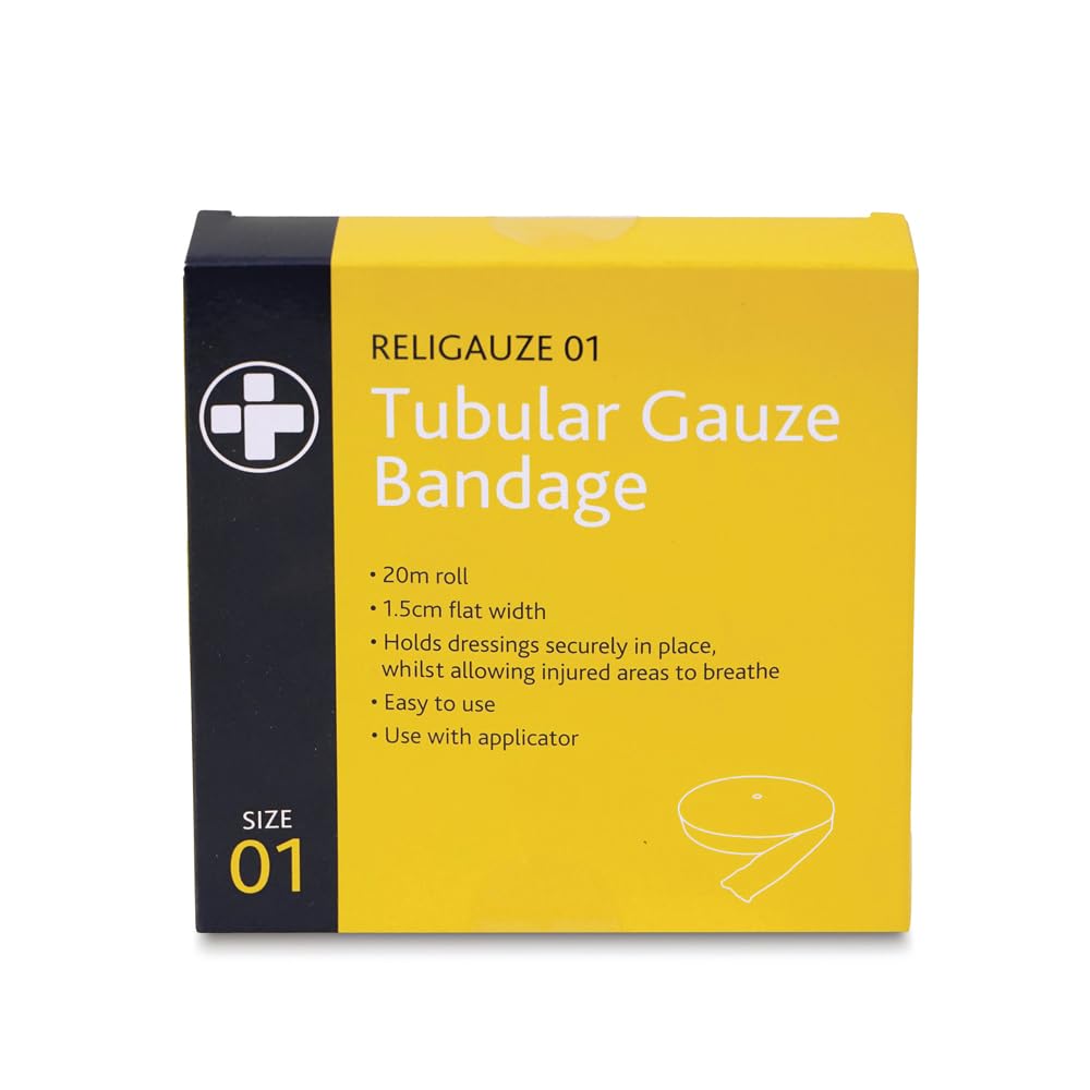 Religauze Elasticated Tubular Gauze Bandage, Size 1 (1.5cm x 20m) (RL481)