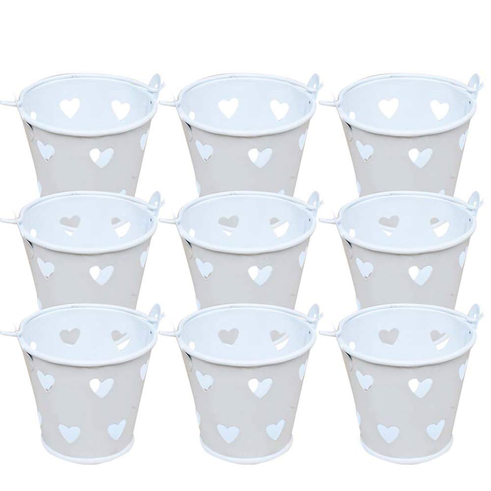 Bodosac Awtlife 30 pcs Mini Metal Bucket Candy Favours Box Pail Wedding Party Gift