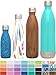 Simple Modern 17 oz Wave Water Bottle - Vacuum Insulated Double Wall Keeps Cold & Hot 18/8 Stainless Steel Hydro Swell Leak Proof Flask - Concept Collection - Fiesta
