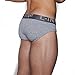 C-IN2 Men's Core Lo No Show Profile Brief, Grey Heather, Small