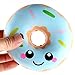 Eleventen Squishies Slow Rising Squishies Lovely Doughnut Cream Scented Jumbo Squishies Slow Rising Collection Slow Squishies Food Bread Cake 11×11×4cm (Blue)
