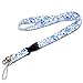 DYZD Neck Lanyard Neck Strap 16 Inches Starry Band Lanyard Strings Metal Ring For Name Tag Badge Holders, Keys, Keychains, Cell Phones, Cameras, USB - 5 Colors (Style 2,5 PCS)