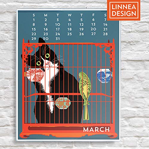Linnea Design 2020 Poster Wall Calendar 11 X 14 Inches Art By Johanna