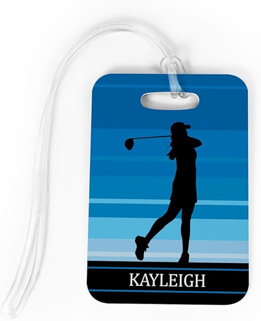 Golf Luggage & Bag Tag Personalized Female Golfer