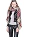 Big Square Plaid Blanket Scarf for Women Fashion Tartan Winter Checkered Scarf