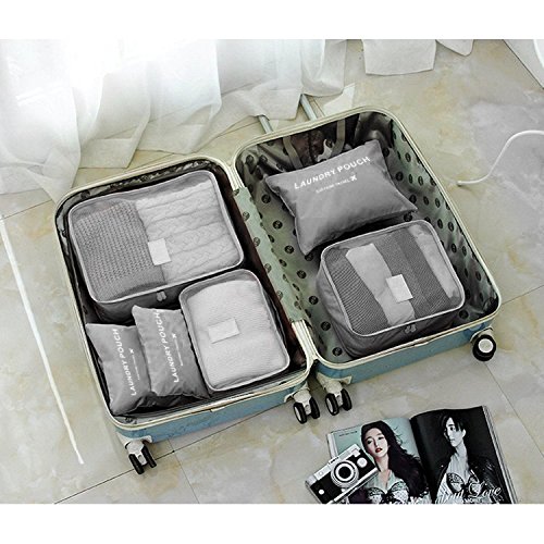 Packing Cubes, 7 Set Suitcase Organizer for Travel, Compression Travel Luggage Organizer - Thumbnail 3