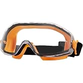 POWERTEC Anti-Fog Safety Goggles, ANSI Z87.1 UV &amp; Dust Protection (71563) | Clear anti-fog, scratch-proof goggles fit most prescription glasses with adjustable headband for woodworking &amp; mowing