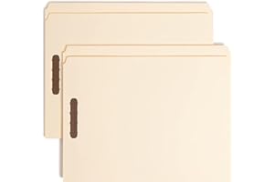 Smead Straight Cut Top Tab Folders with Two 2-Inch Capacity Fasteners 50 Count (14513)