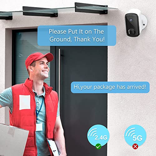 Bundle 2K Security Camera & 128G SD Card, LaView Security Cameras Wireless Outdoor,Security