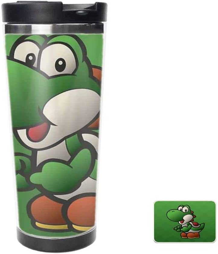 Happy Yoshi Travel Mug for Coffee & Tea，Drinking Cup