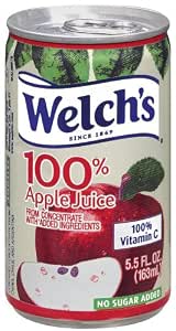 Welch's 100% Juice Apple metal 5.5oz (041800283002)