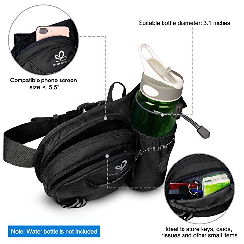 Waterfly Heuptas met Bidonhouder voor Dames en Heren Ademende Heuptasje met Reflecterende Strepen voor Hardlopen… - Image 6