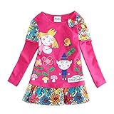 Coralup Ben and Holly's Top Little Girls T-Shirt Fuschia, 3-4 Years