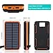 Portable Charger 24000mAh Solar Power Bank, Hiluckey Solar Charger External Battery Pack with Dual USB for Smartphones, Tablets and More