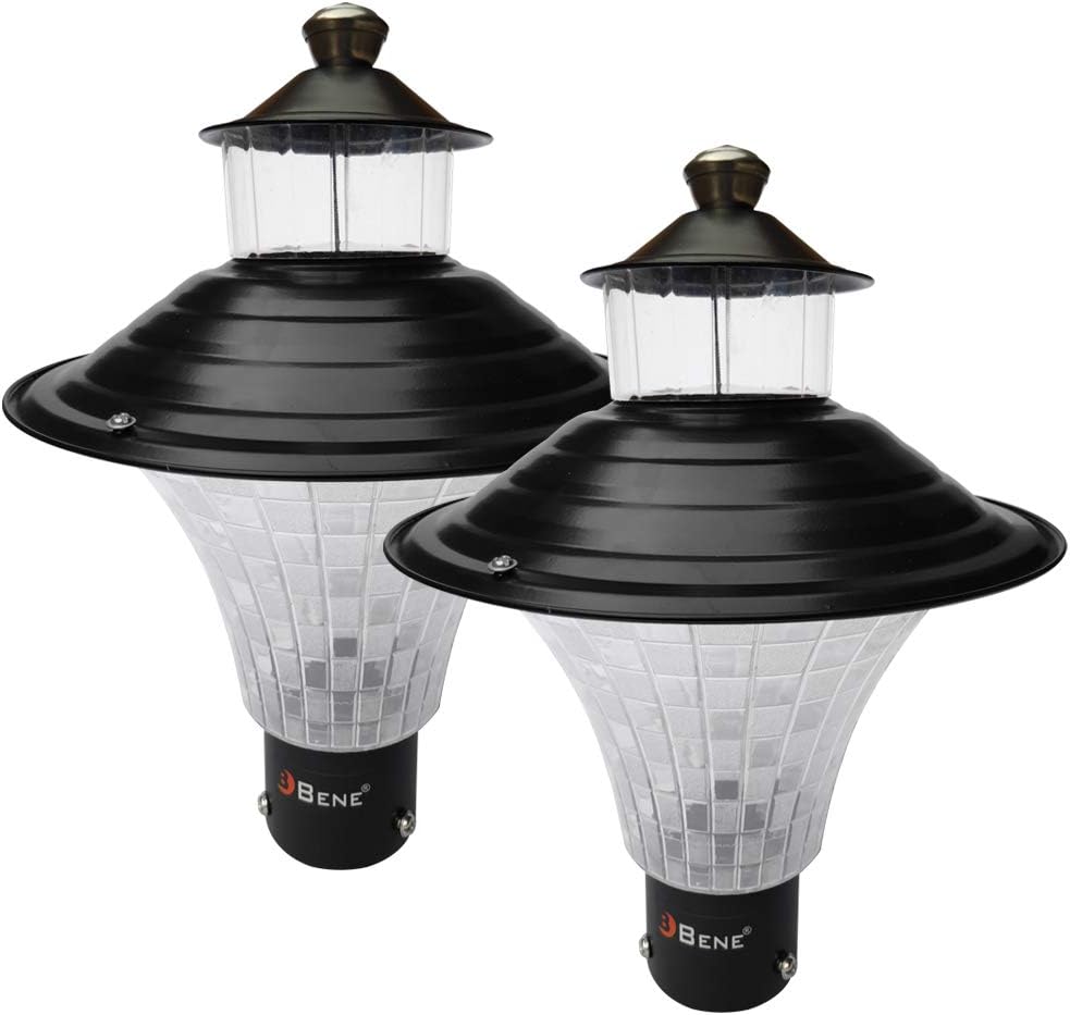 BENE® Garden Light Nice (Black) (Black 23cm 2 Pcs)