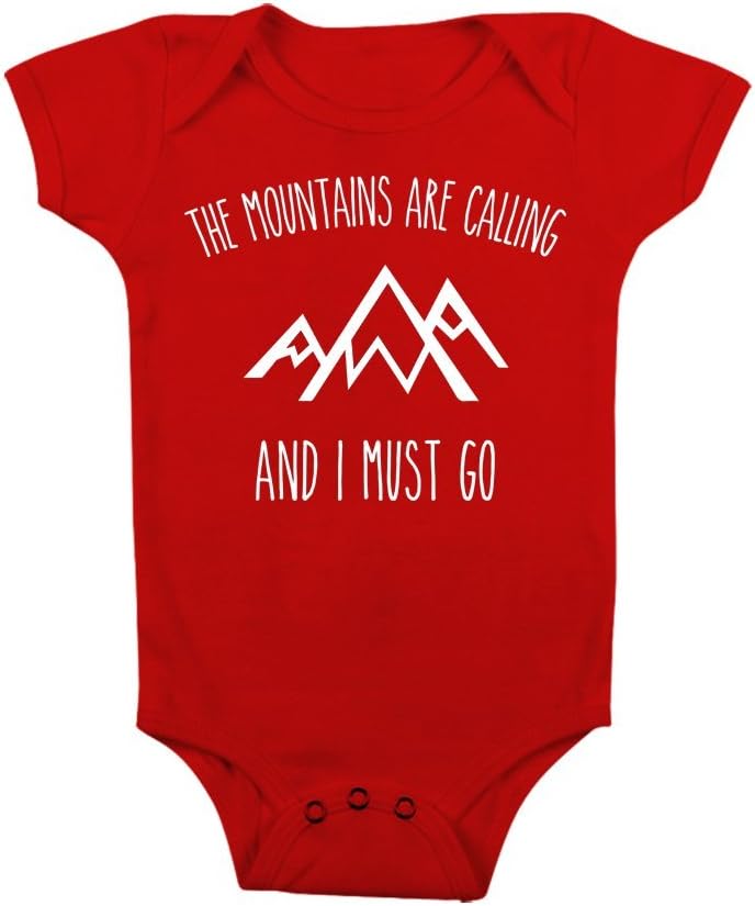 Celebrity Cotton Unisex Baby The Mountains are Calling Baby Onesie