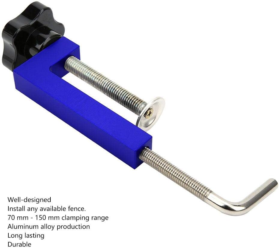 Adjustable G Clamp for Woodworking Hand Operated Fence Clamp (Blue), Blue,red - Image 4