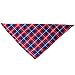 6 Pack of Dog Bandana Washable Reversible Triangle Bibs Scarf, Plaid Painting Kerchief for Small/Medium Dogs and Cats Fall Christmas