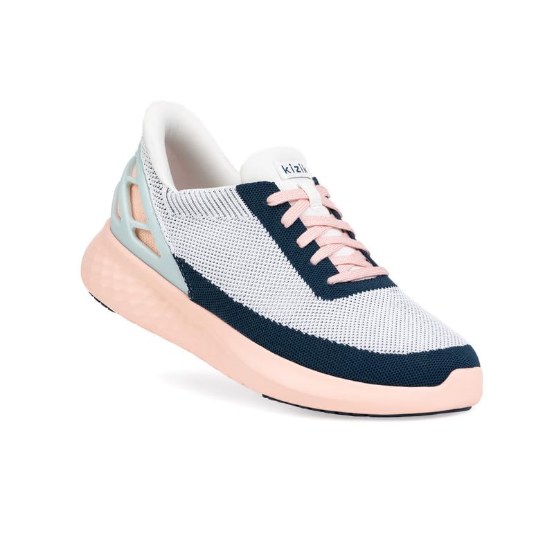 Kizik Slip On Sneakers: Athens - Comfortable All-Day Wear, Hands Free Convenience, Breathable Knit Top, Mens & Womens Walking Shoes with Arch Support - Bahama M7 / W8.5 Image