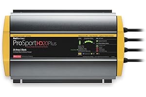 PRO MARINER ProMariner 44029 ProSportHD 20 Plus Battery Charger - 20 Amps / 3 Bank, Black, Standard