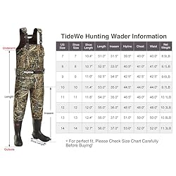 TIDEWE Chest Waders, Hunting Waders for Men Next