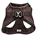 Voyager Step-In Plush Dog Harness – Soft Plush, Step In Vest Harness for Small and Medium Dogs by Best Pet Supplies - Harness (Chocolate Suede), XL (Chest: 20.5 - 23