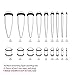 BodyJ4You Taper Kit with Plugs Double O-rings Underwater 14G-00G Stretching Kit 36 Pieces