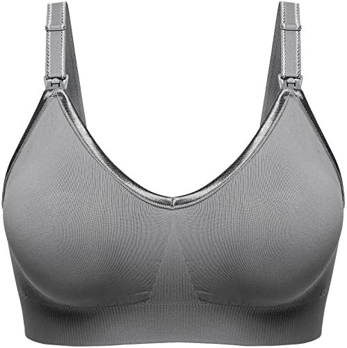 Queence Premium Collection Women's Seamless Nursing Maternity Bra Comfort Support &amp; Breastfeeding Bralette