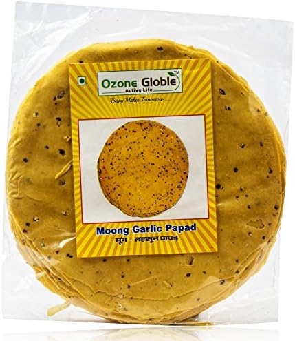 OZONE GLOBLE Moong Garlic Papad, 200 Grams