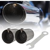 2PCS Exhaust Baffle Silencer DB Killer Muffler for 1.9 2 inch Exhaust Pipe | Universal Motorcycle Exhaust Muffler -Style C