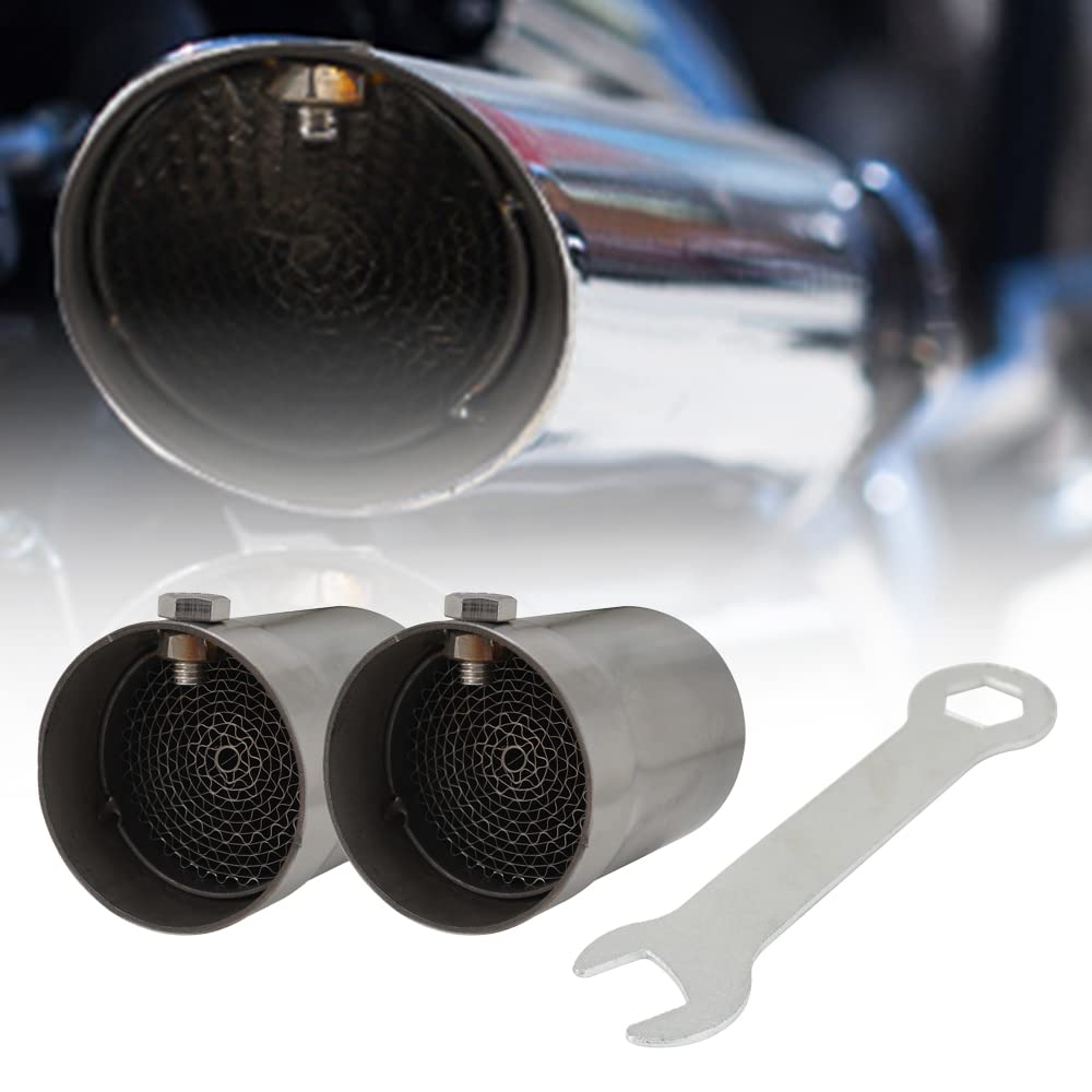 Photo 1 of CHANGCHENG 2 Pcs Exhaust Baffle Silencer DB Killer Muffler Fit for inch Motorcycle Pipe-C