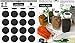 Chalky Talky 48 Reusable Chalkboard Spice Labels - Blank Fit to Customize Your Spice Containers Tops or Sides