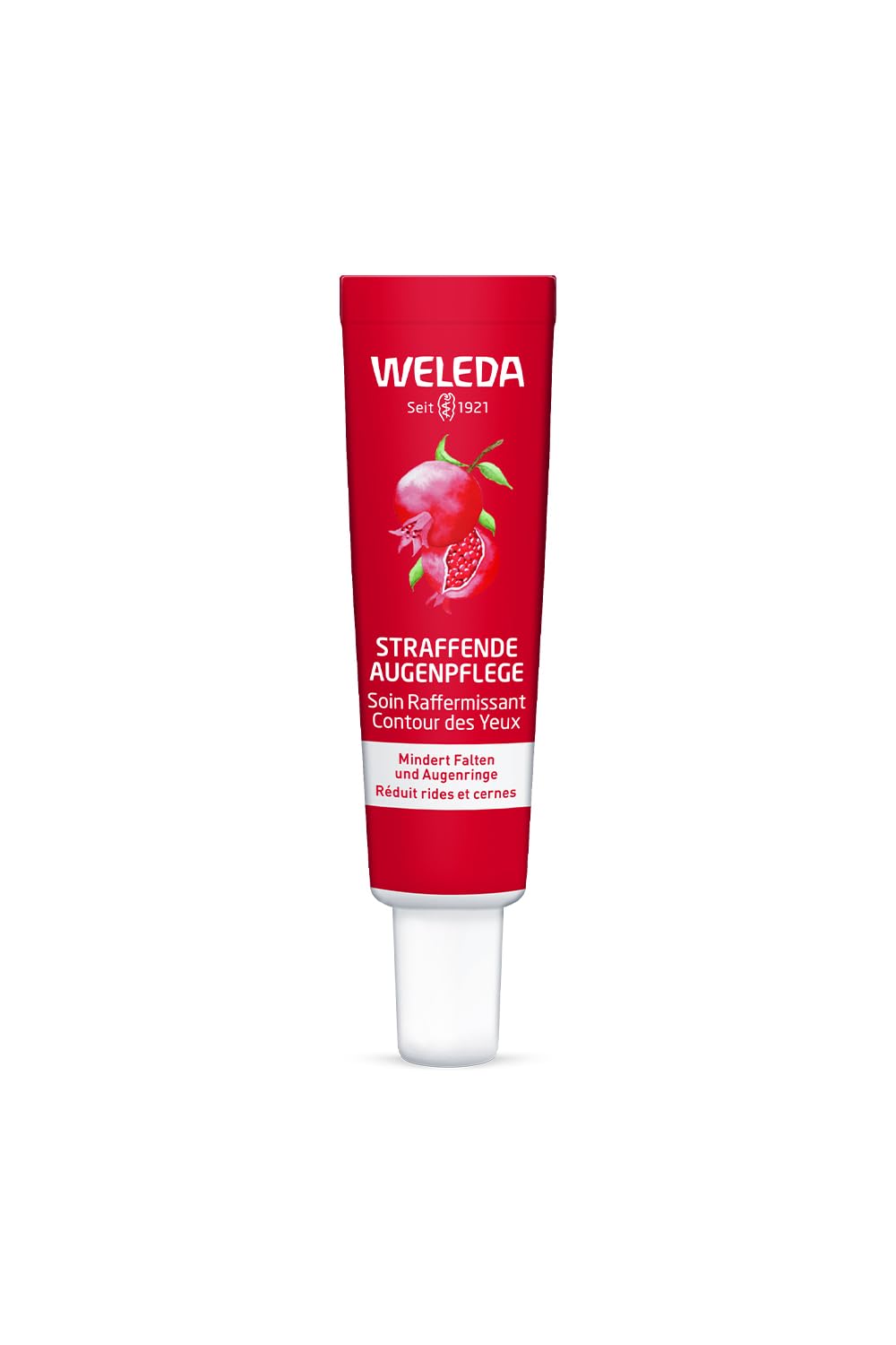 Weleda Firming Eye Cream with Pomegranate & Maca Peptides, Diminishes Dark Circles & Puffiness, Reduces Lines & Wrinkles, Fragrance Free, Vegan, 12ml