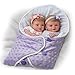 The Ashton-Drake Galleries Mayra Garza Lifelike Poseable Twin Baby Doll Set with Baby Bunting